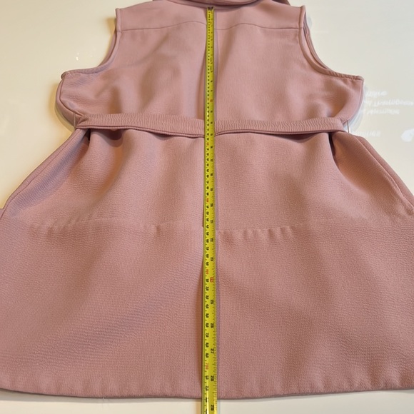 Jasmine & Juliana Vest with Waterfall Front Collar, tie & pockets, Blush Colour - Picture 7 of 9